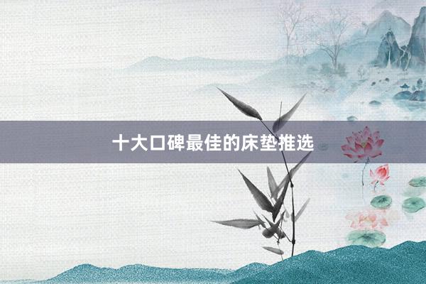 十大口碑最佳的床垫推选